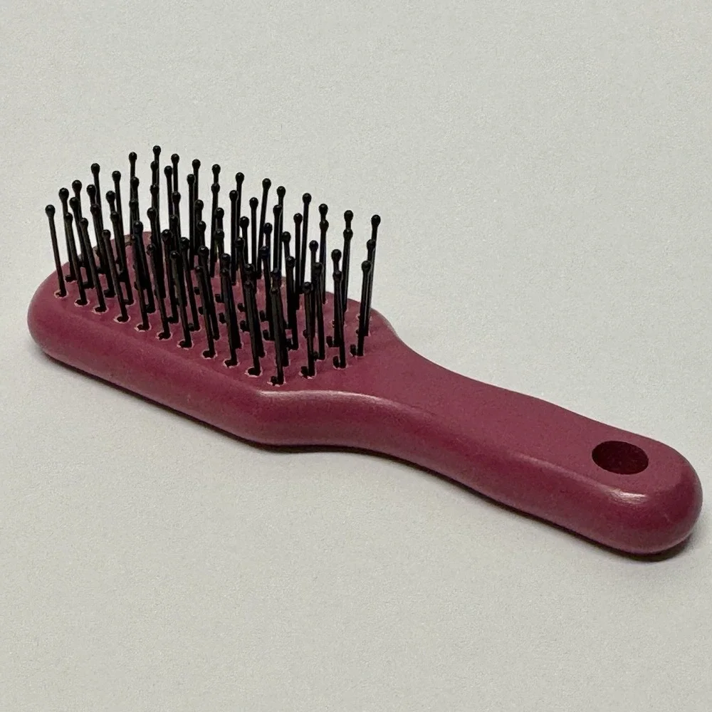 Vintage Goody Wooden Hair Brush Travel Purse Size 4.5
